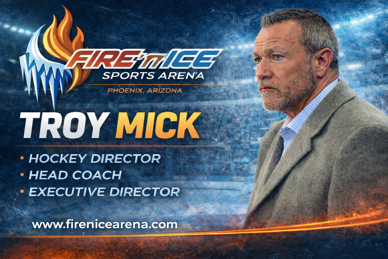 Troy Mick — NA3HL Head Coach, Phoenix Inferno
